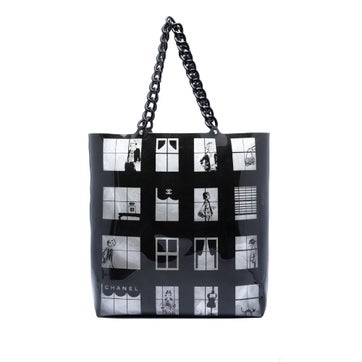 PVC Vinyl Coco Window Tote