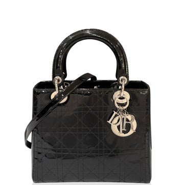 Patent Leather Lady Dior Medium