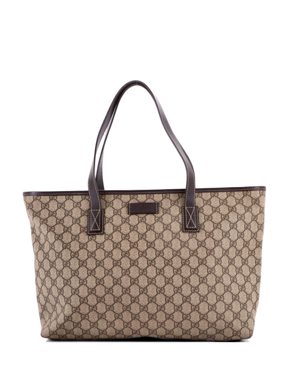 Plus GG Coated Canvas with Leather Medium tote bag