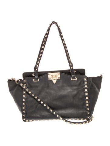 Rockstud Top Handle Bag