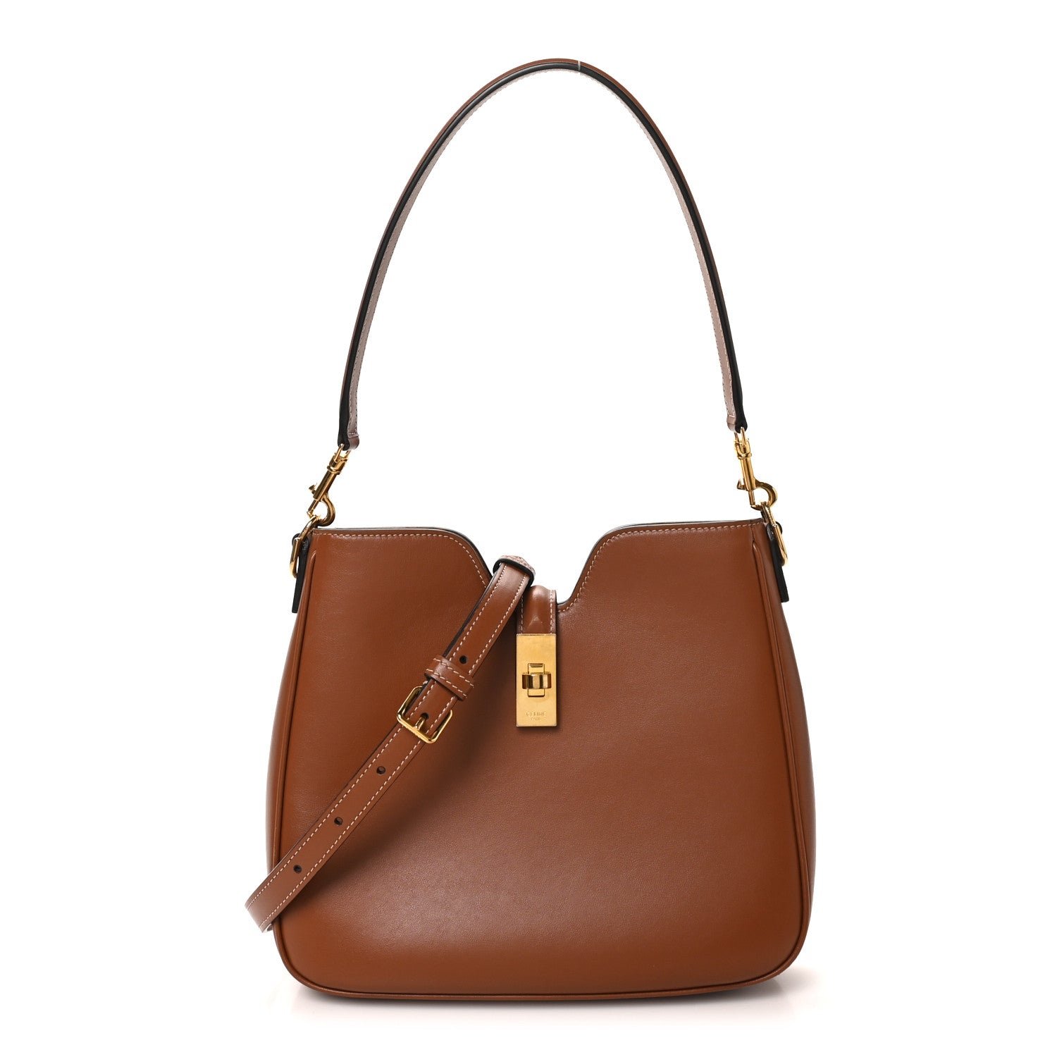 Celine Smooth Calfskin Small Camille 16 Soft Bag Tan