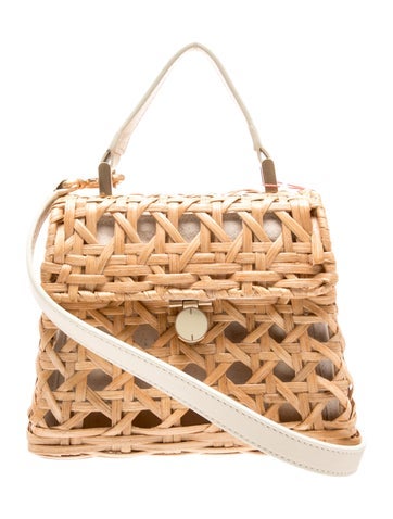 Cult Gaia Wicker Top Handle Bag