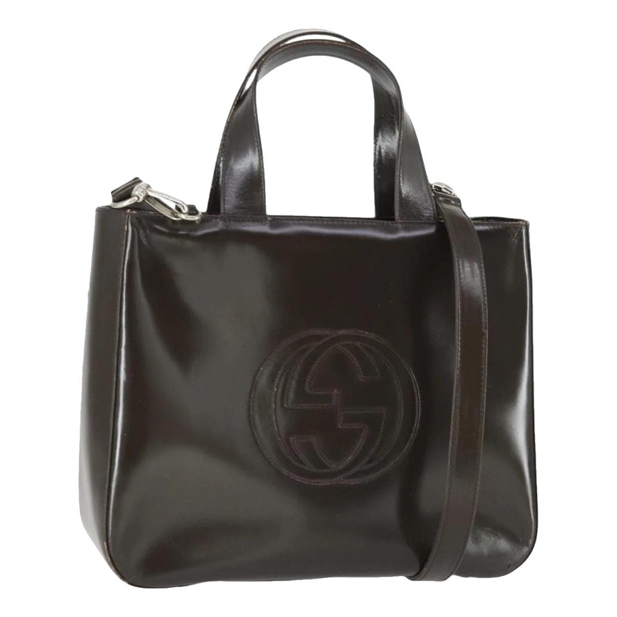 Patent leather handbag