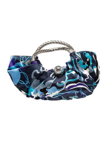 Emilio Pucci Satin Top Handle Bag
