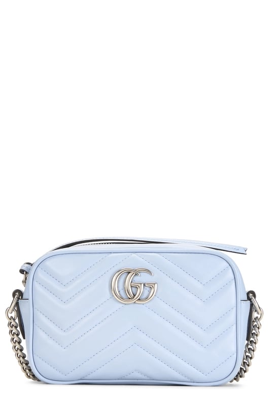 Blue Leather Marmont Crossbody Mini
