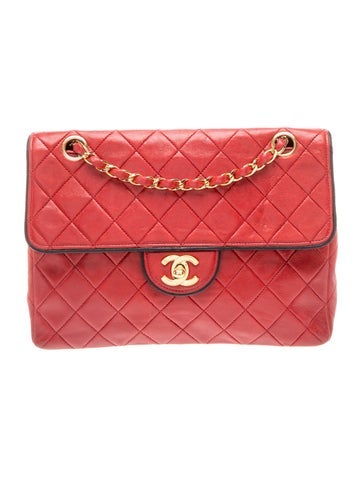 Quilted Square Flap Bag