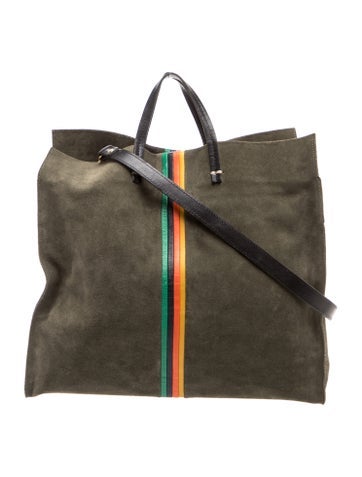 Suede Top Handle Bag