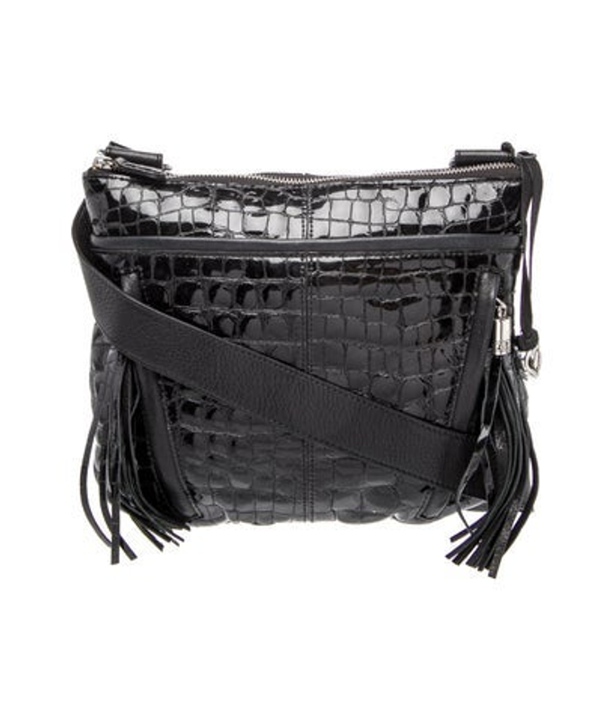 Brighton Embossed Leather Crossbody Bag