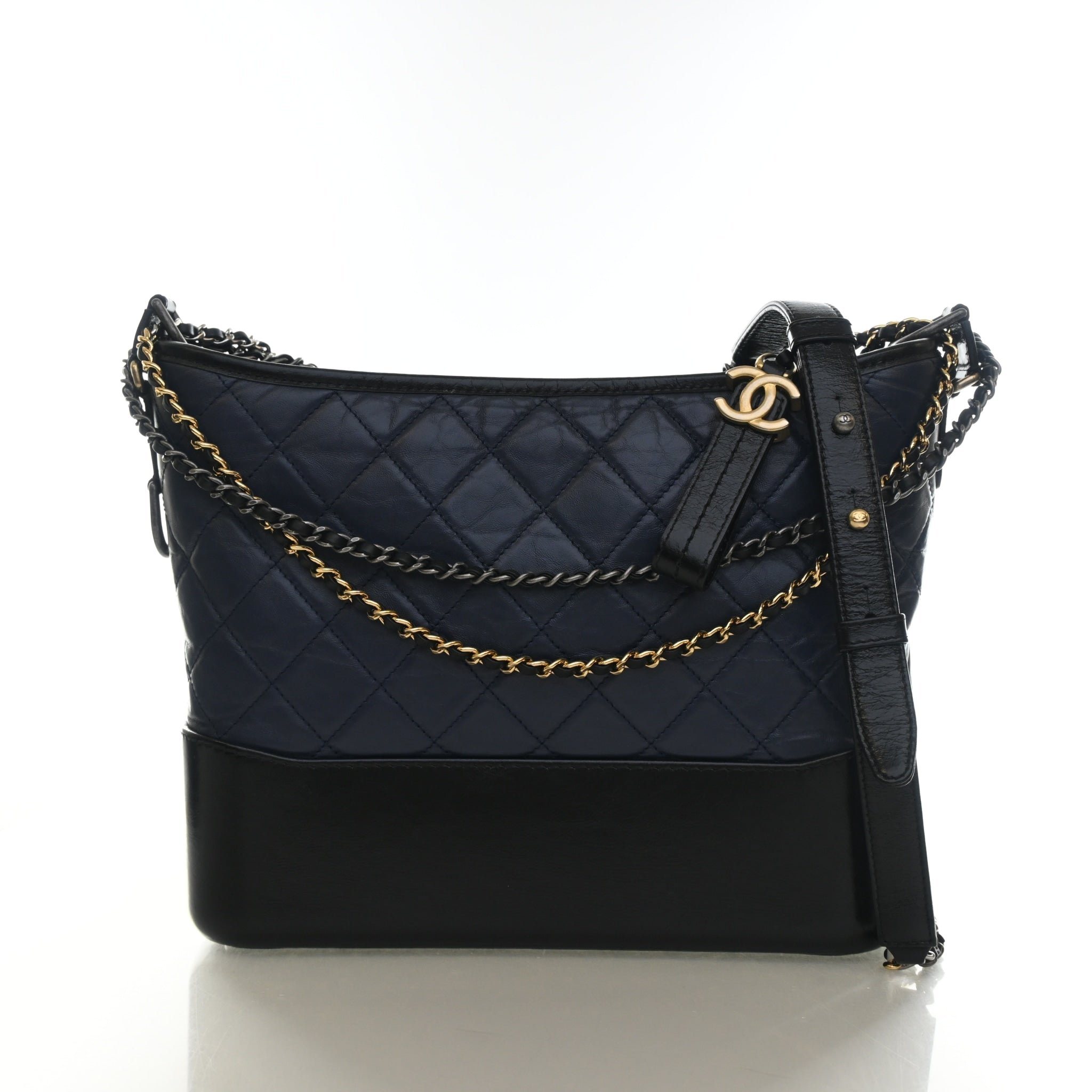 Chanel Medium Glazed Calfskin Gabrielle Hobo