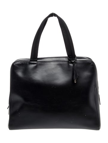 Spazzolato Leather Top Handle Bag