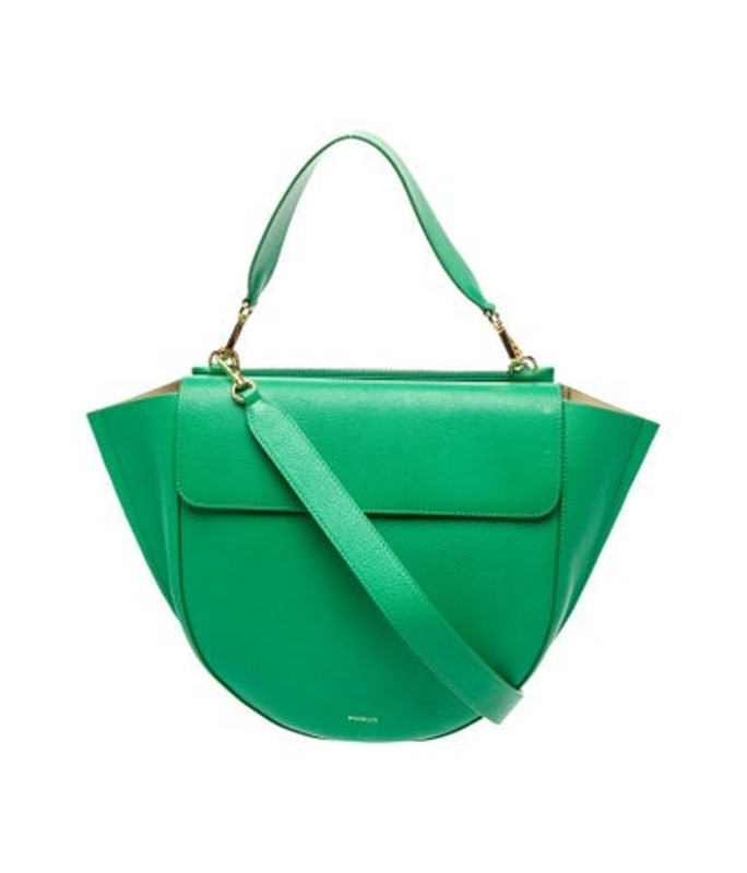 WANDLER Leather Top Handle Bag