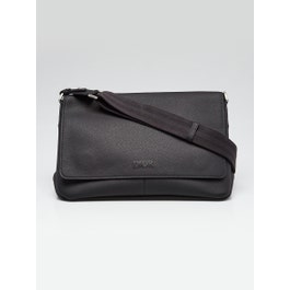 Christian Dior Black Calfskin Leather Prive Messenger Bag
