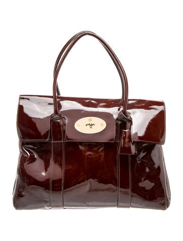 Patent Leather Top Handle Bag