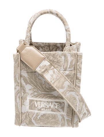Versace Jacquard Top Handle Bag