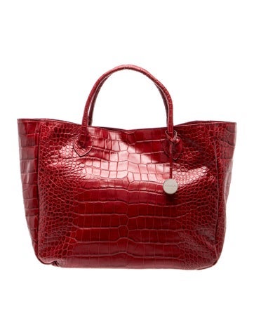 Furla Embossed Leather Tote