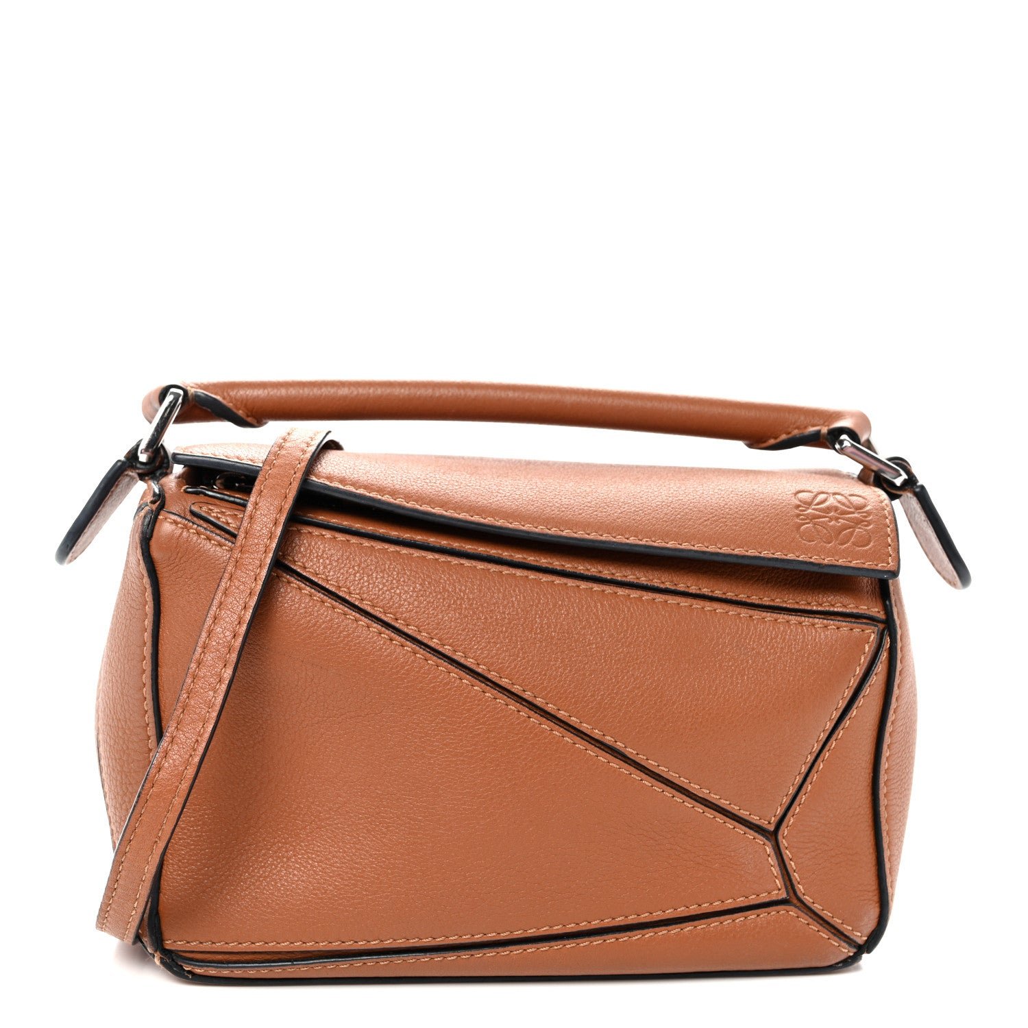 Loewe Calfskin Mini Puzzle Bag Tan