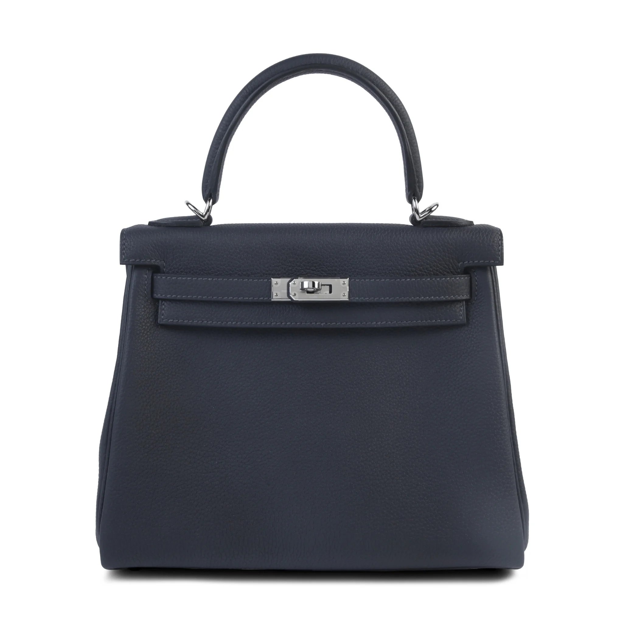 Unused ( Rank NS ) HERMÈS Kelly 25 Caban (3Y) Togo Palladium hardware W (2024)