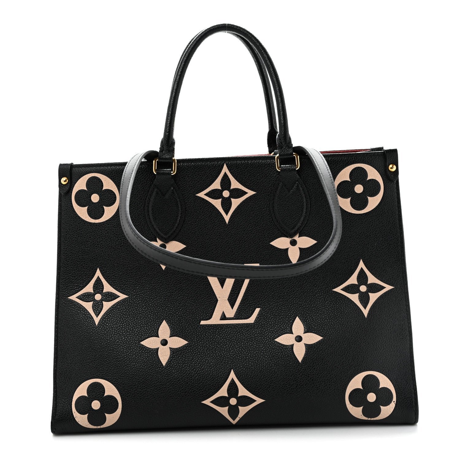 Louis Vuitton Empreinte Monogram Giant Onthego MM Black Beige
