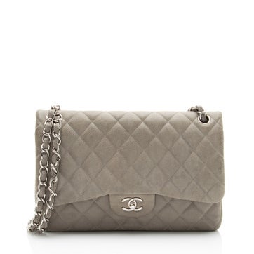 Chanel Leather Classic Jumbo Double Flap Bag