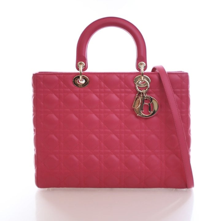 Christian Dior Large Lambskin Lady Dior