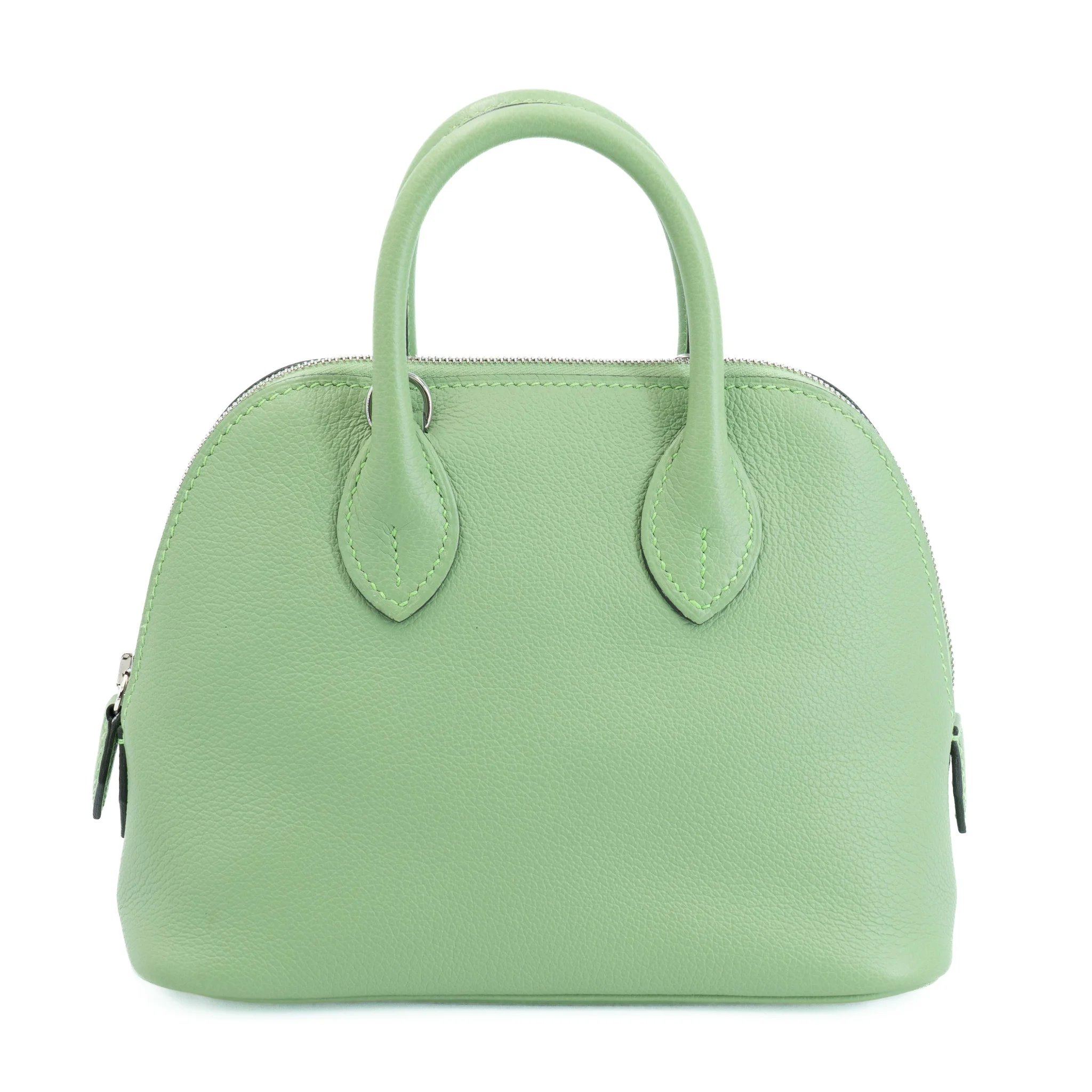 Unused ( Rank NS ) HERMÈS Mini Bolide 1923 Vert Criquet (3I) Evercolor Palladium hardware W (2024)