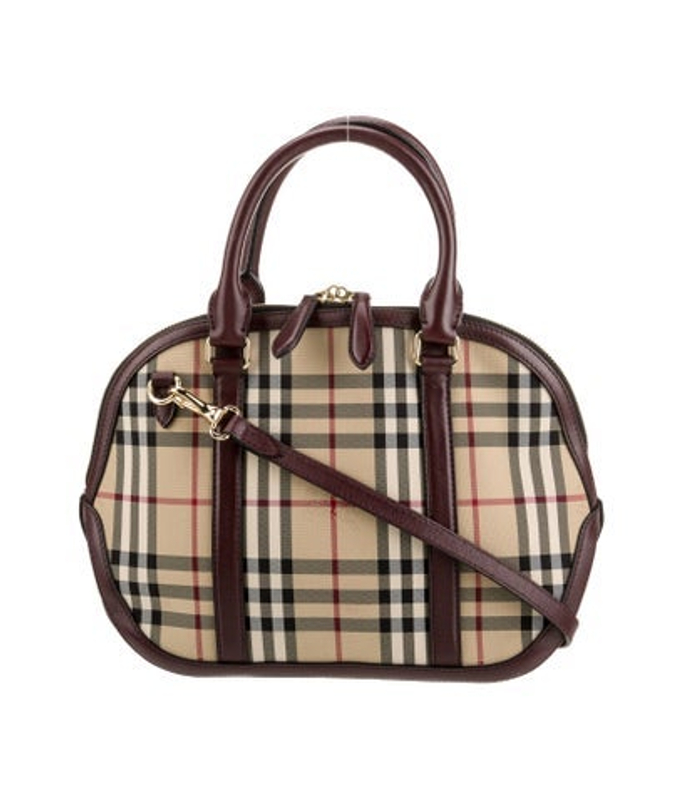 Burberry Canvas Top Handle Bag