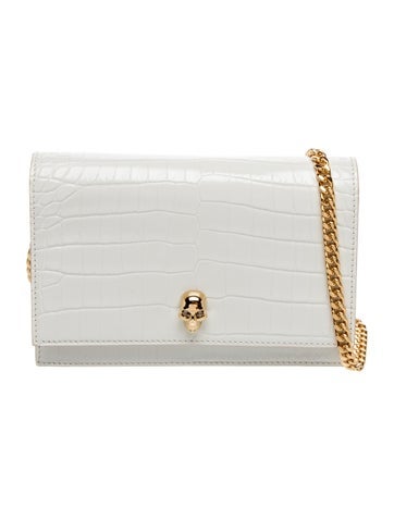 Alexander McQueen Skull Skull Croc Small