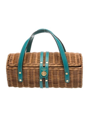 Wicker Top Handle Bag
