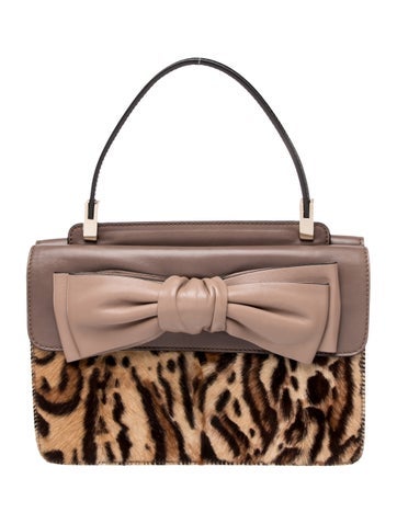 Valentino Ponyhair Top Handle Bag