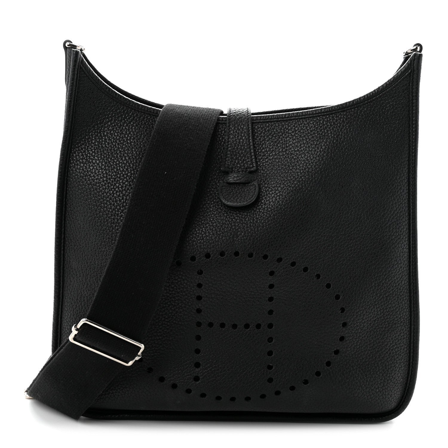 Hermes Taurillon Clemence Evelyne III GM Black