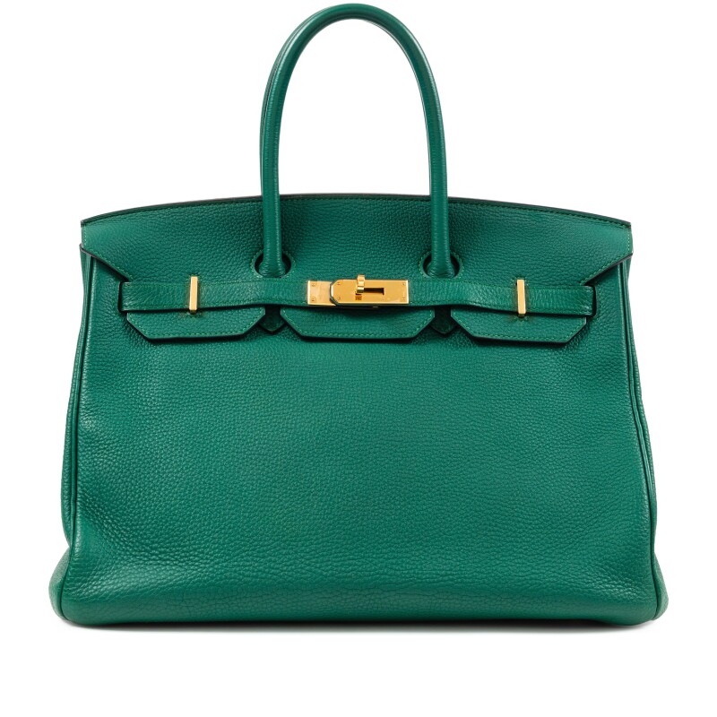 Hermes Vert Malachite Togo Birkin 35 Gold Hardware, 2011