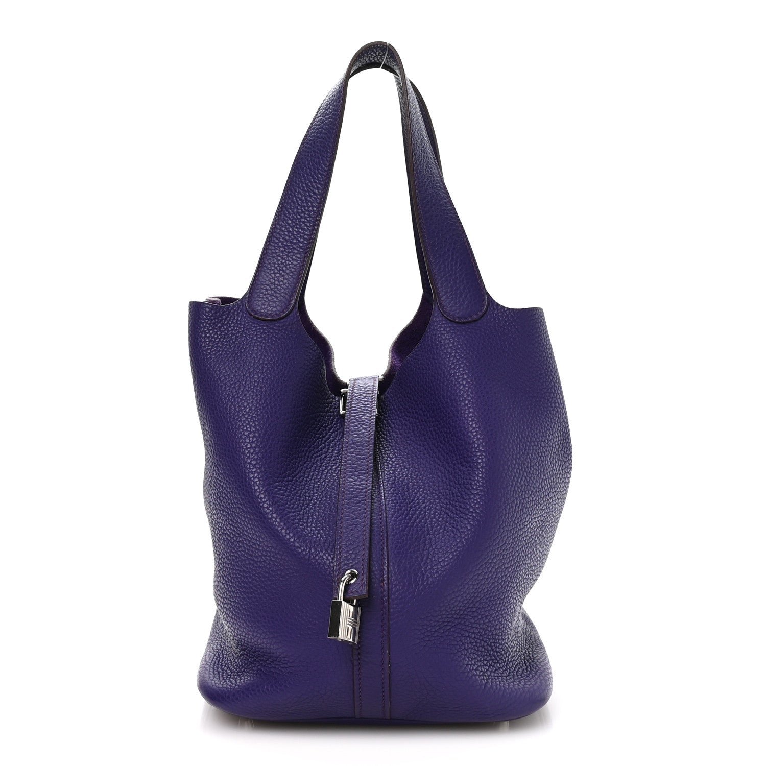 Hermes Taurillon Clemence Picotin Lock 26 GM Iris