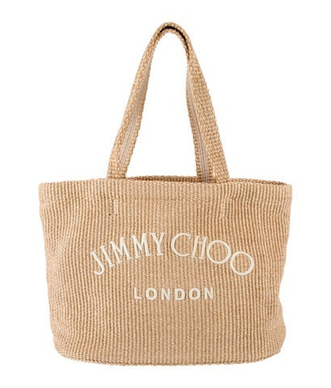 Jimmy Choo Choo Raffia Tote