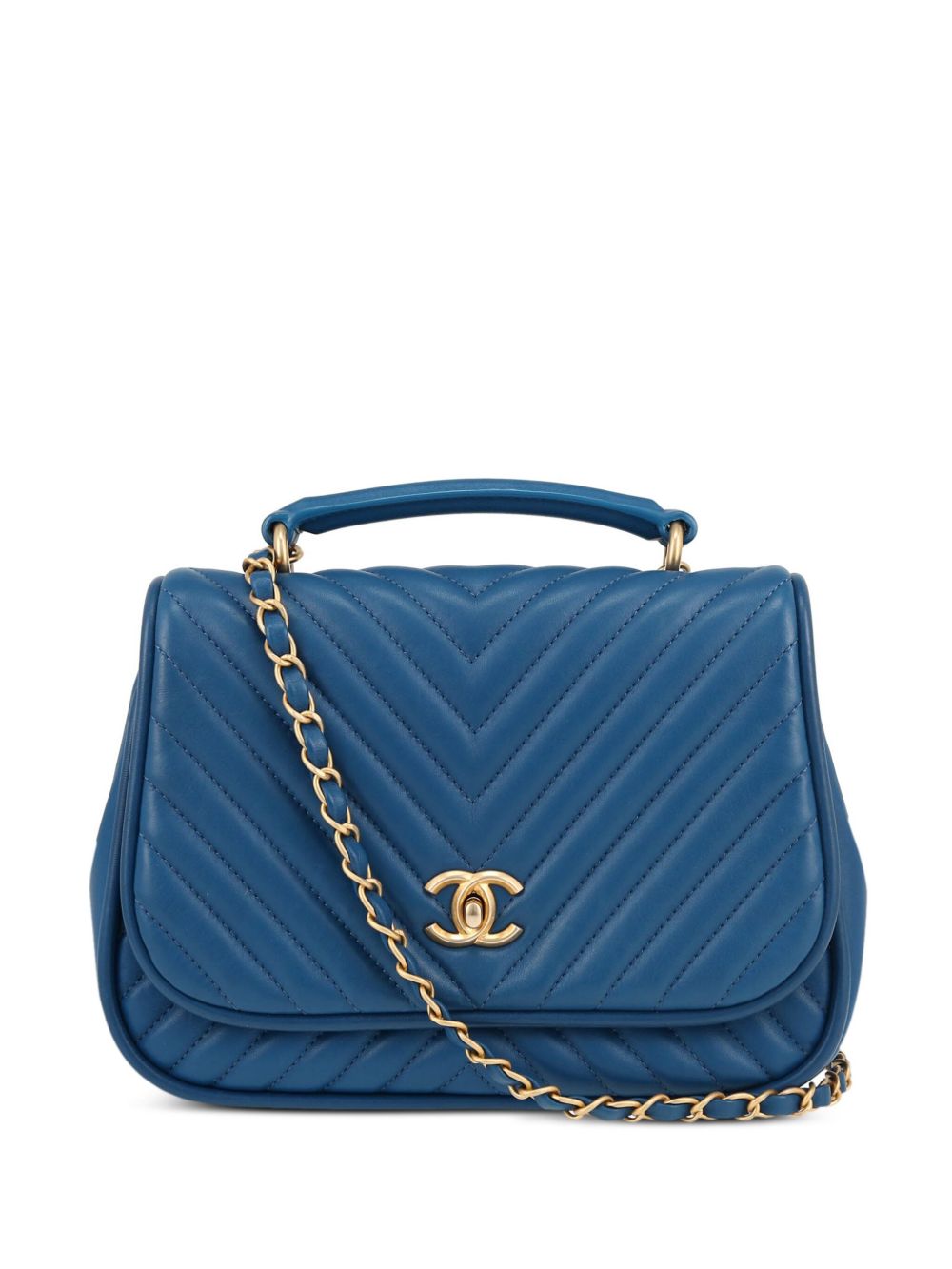 2018 chevron-quilted shoulder bag