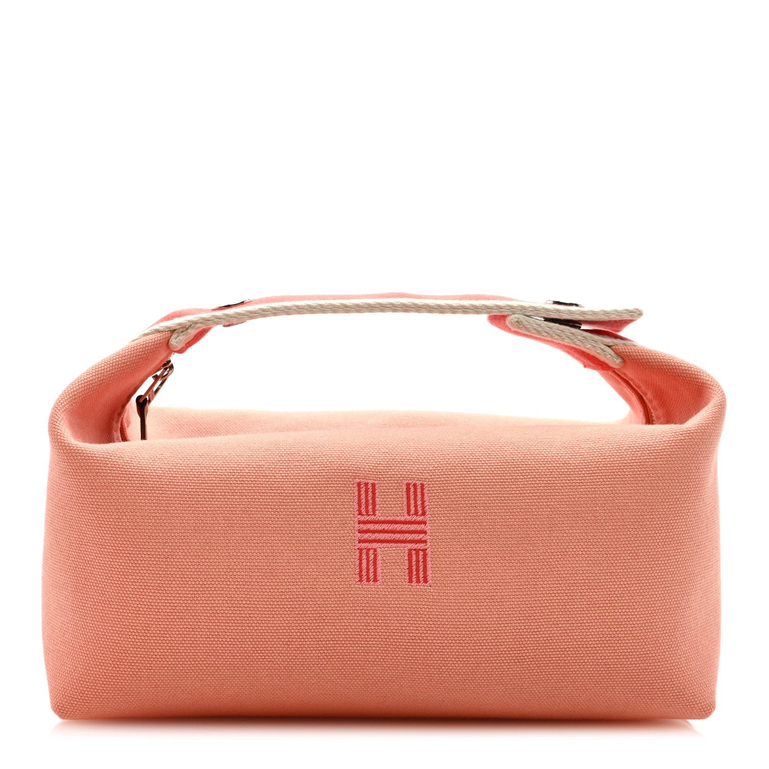 Hermes Canvas Small Bride-A-Brac Pouch Goyave