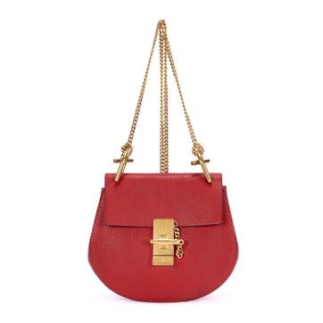 Chloe Leather Mini Drew Crossbody