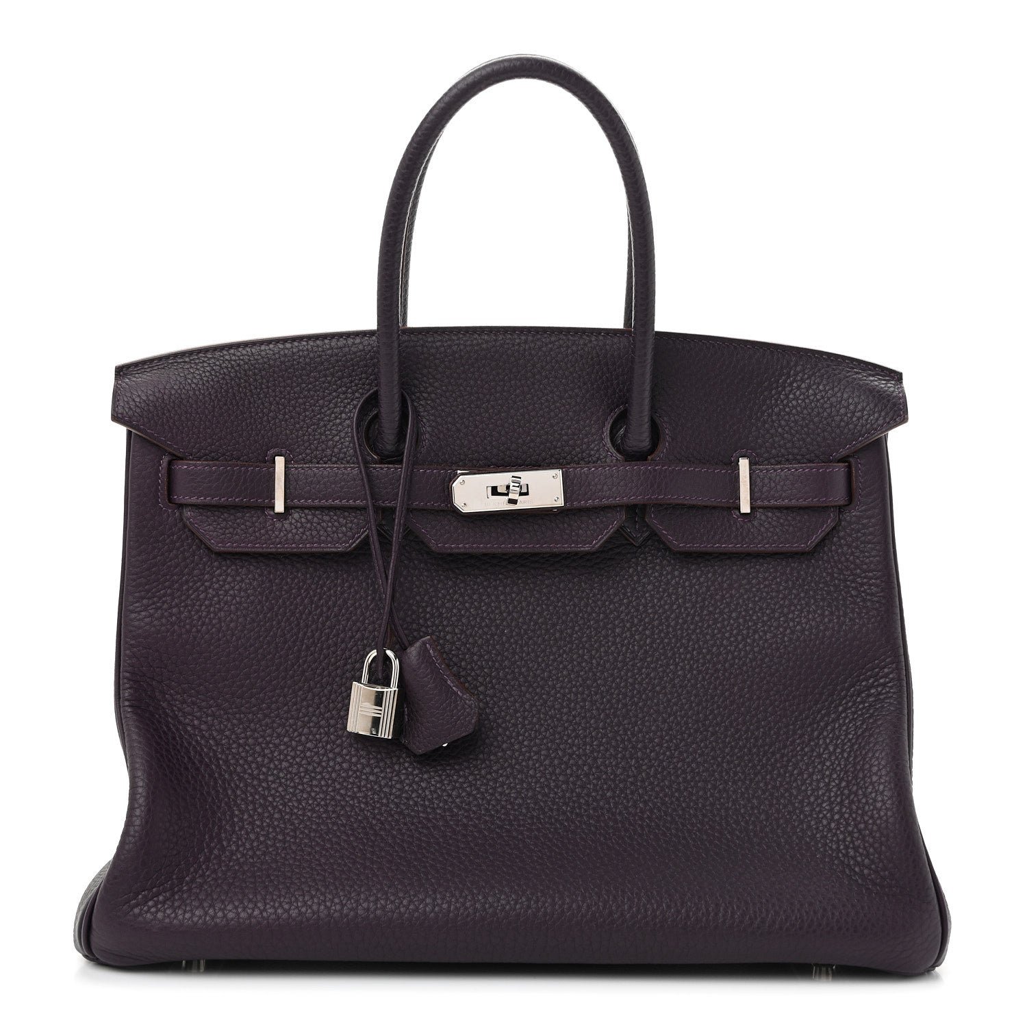 Hermes Hermes Taurillon Clemence Birkin 35 Raisin