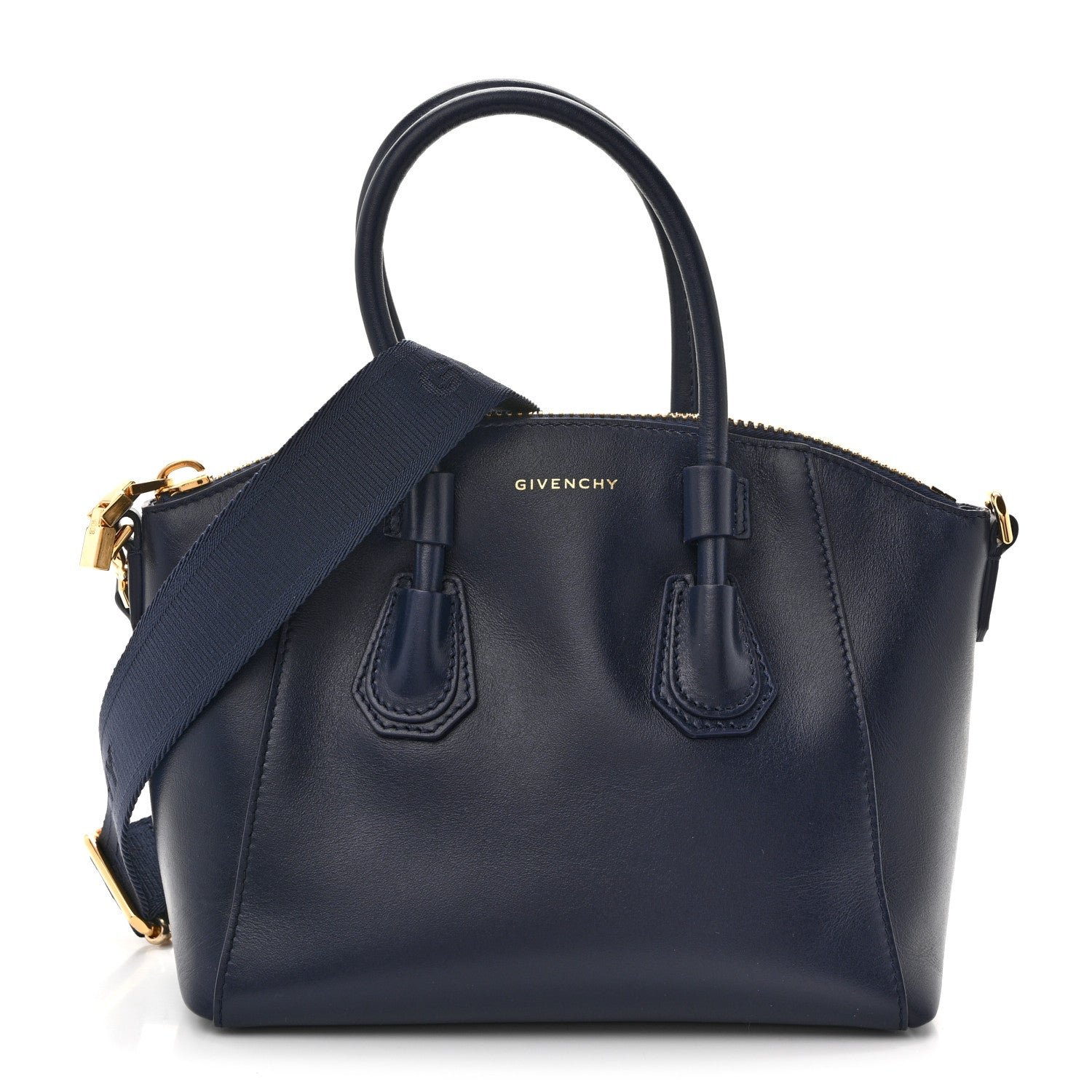 Givenchy Box Calfskin Mini Sport Antigona Top Handle Bag Navy