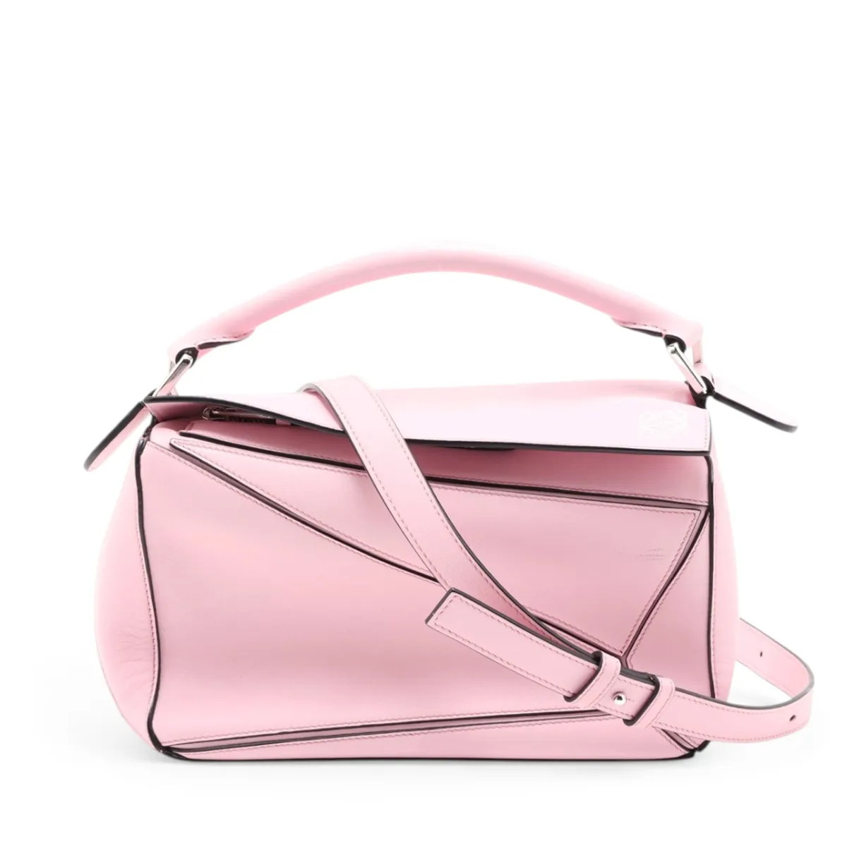 Loewe Puzzle Bag Small Leather 2 Way Handbag Pink