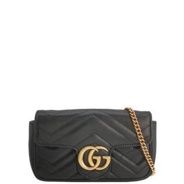 Calfskin Gg Marmont Chain Wallet Super Mini