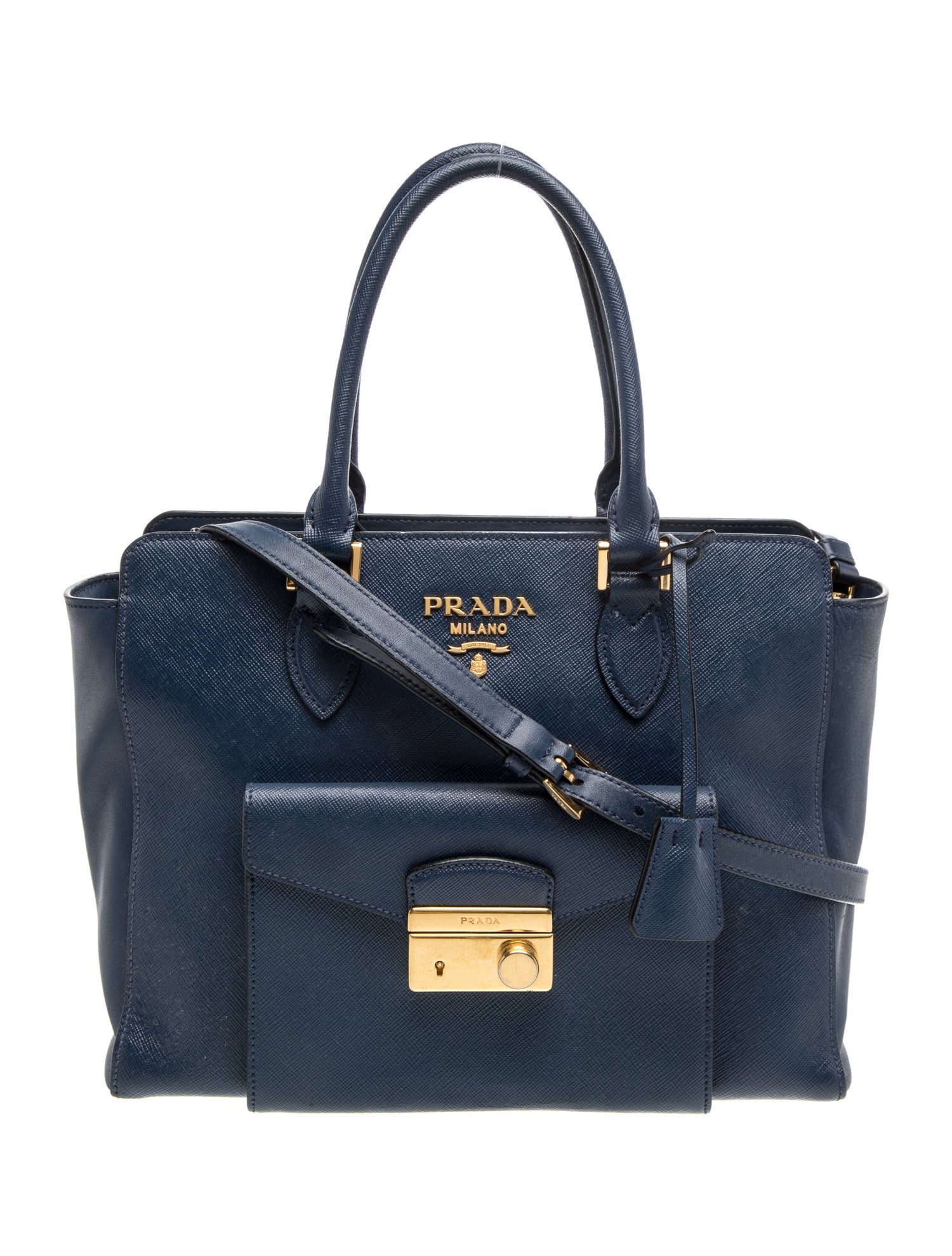 Saffiano Leather Top Handle Bag