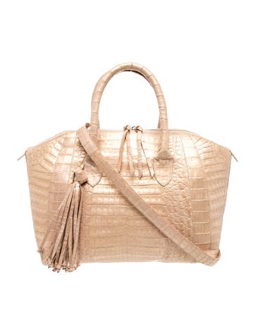 Nancy Gonzalez Crocodile Top Handle Bag