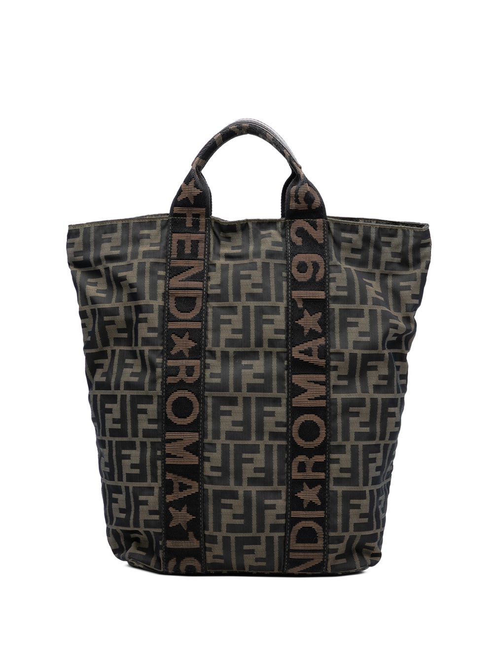 Fendi 2000-2010 Zucca Canvas Roma 1925 Shopping tote bag