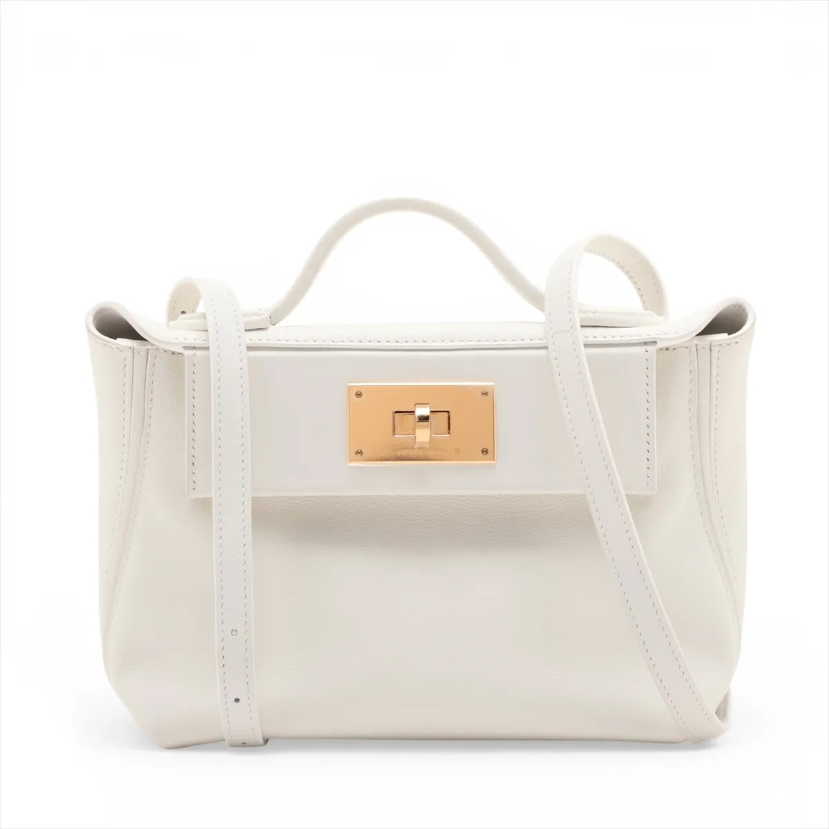 Hermès sacks Le Vingt Cuatre 24/24 mini 21 Vow Evercolor x Vow Swift White Gold
