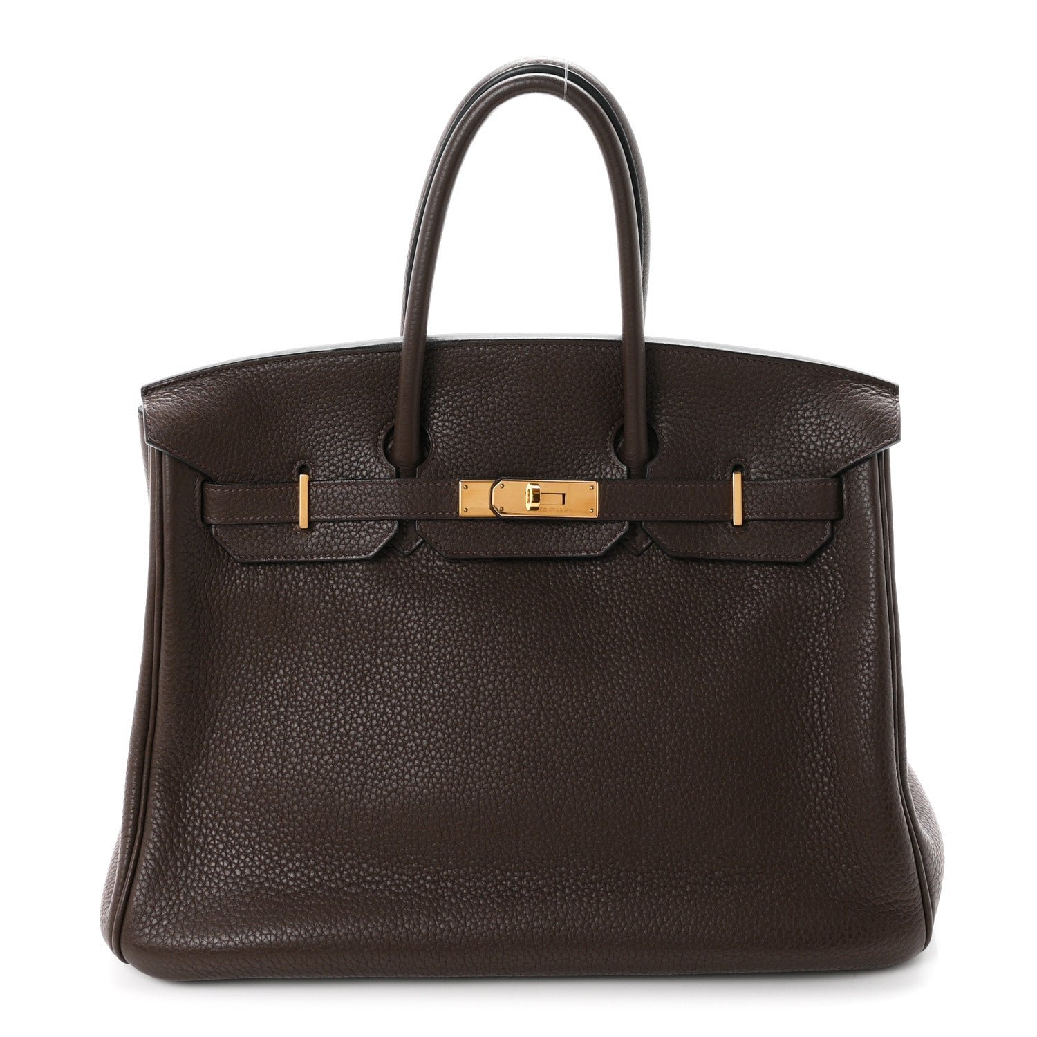Hermes Taurillon Clemence Birkin 35 Cafe