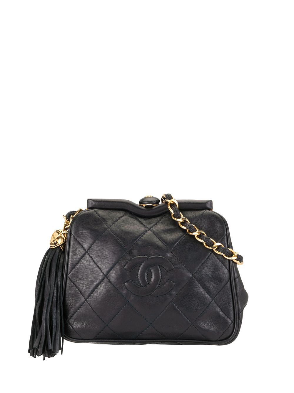 1990 quilted CC belt bag