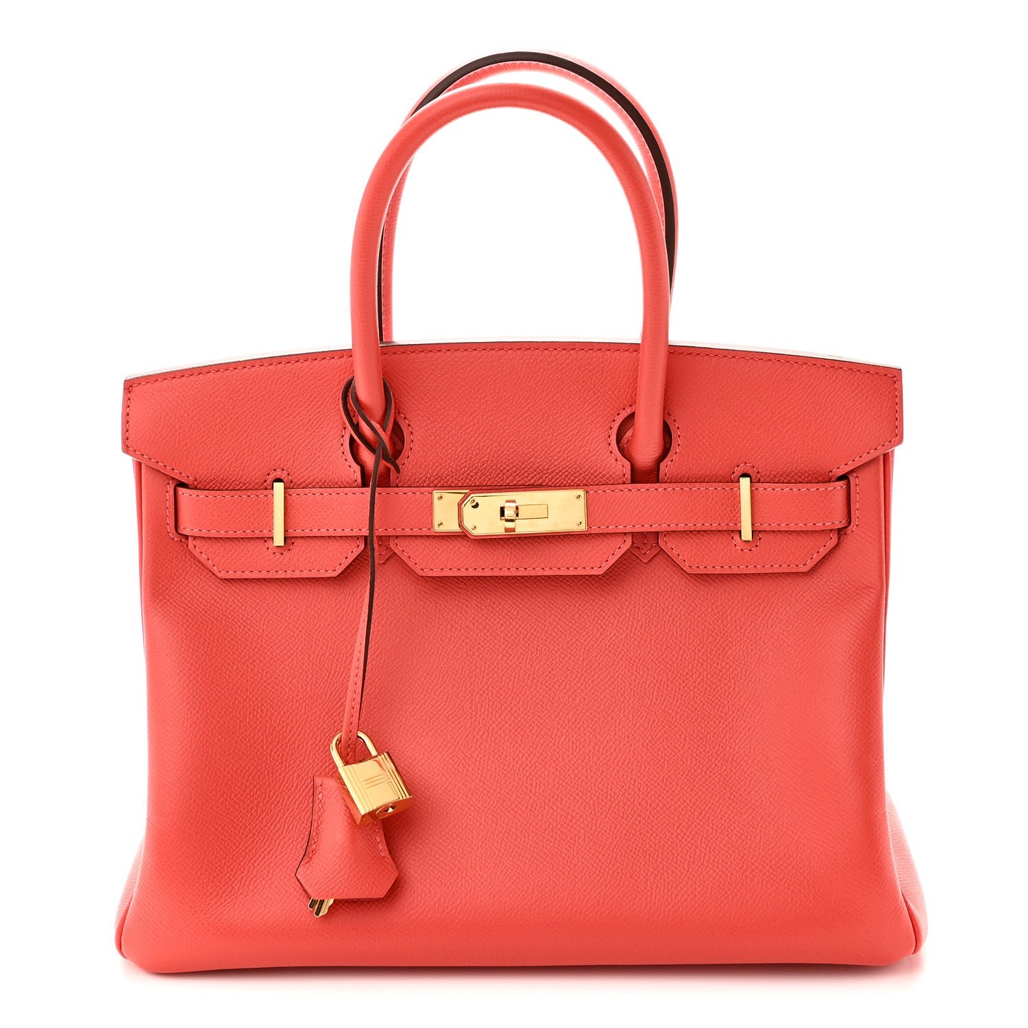 Hermes Epsom Birkin 30 Rouge Pivoine