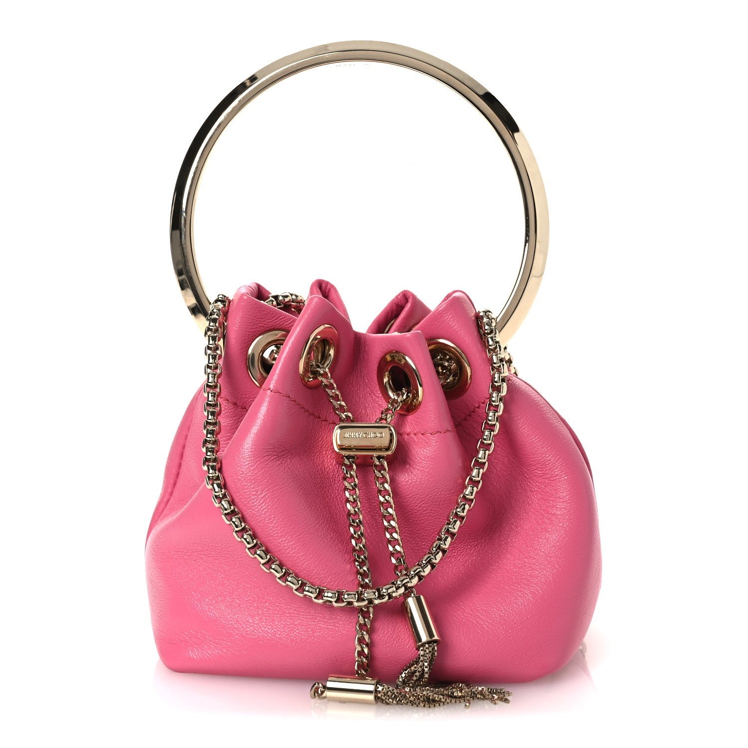 Jimmy Choo Jimmy Choo Calfskin Micro Bon Bon Bag Candy Pink