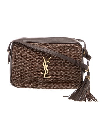 Saint Laurent Raffia Lou Camera Medium