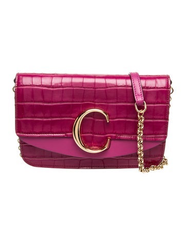 Embossed Leather Crossbody Bag